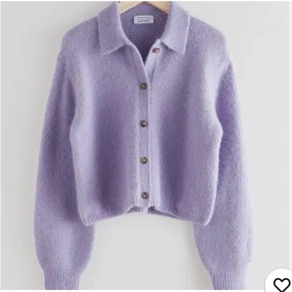 & Other Stories Lavender Cardigan